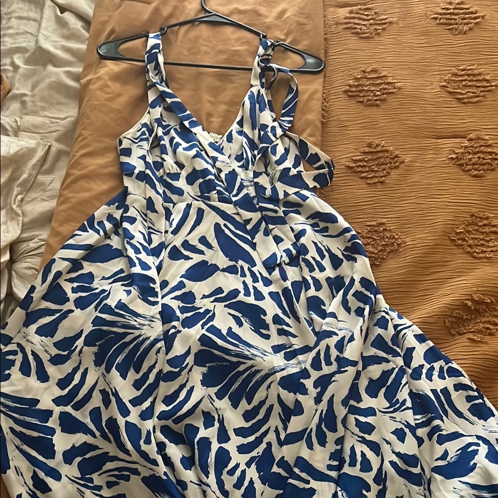 Alexis Blue and White Sundress